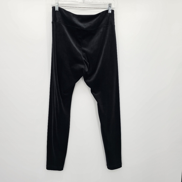 Pure Jill black velour leggings women's size medium - Picture 2 of 4